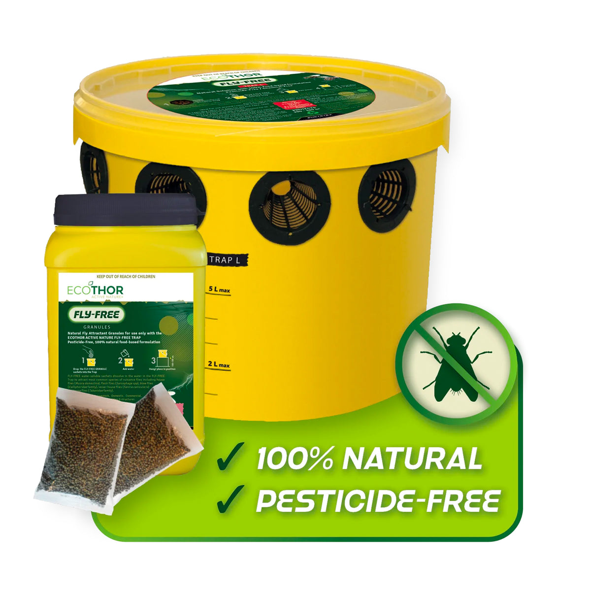 Fly Remover ECOTHOR ACTIVE NATURE® Fly-Free Trap – Ensystex.com.au